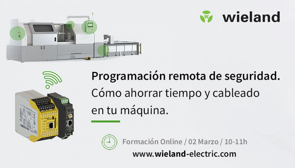 Wieland Electric imparte un curso online sobre programación remota de seguridad industrial
