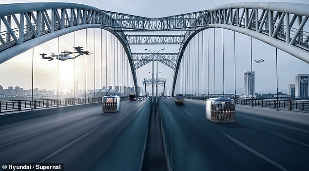 Hyundai reveals plans for self-flying TAXIS with seating for up to five passengers by 2028
