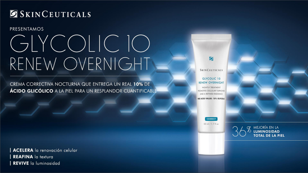 SkinCeuticals presenta Glycolic 10 Renew Overnight, su nueva crema correctiva de noche