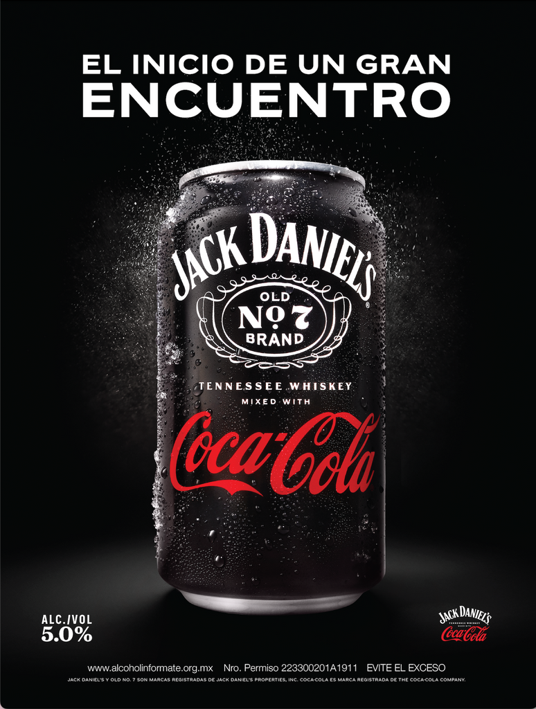 Coca-Cola y Jack Daniel's lanzan en México el cóctel de Jack Daniel' s y Coca-Cola listo para beber