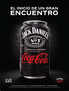Coca-Cola y Jack Daniel's lanzan en México el cóctel de Jack Daniel' s y Coca-Cola listo para beber