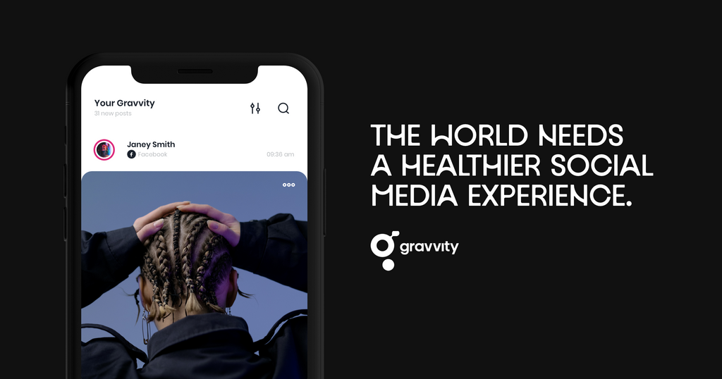 BOLD NEW COMPANY GRAVVITY DEVELOPS APP FOR A HEALTHIER SOCIAL MEDIA EXPERIENCE