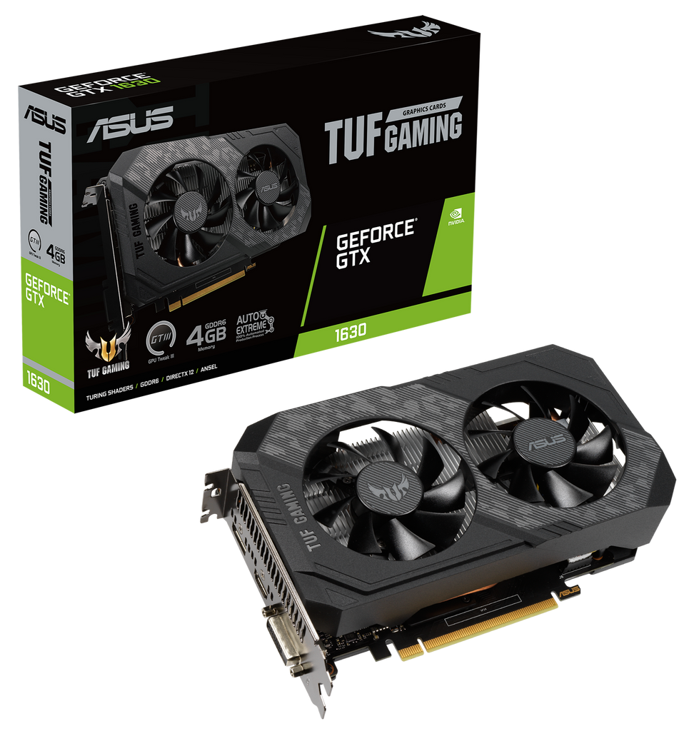 ASUS presenta Phoenix GeForce GTX 1630 y TUF Gaming GeForce GTX 1630