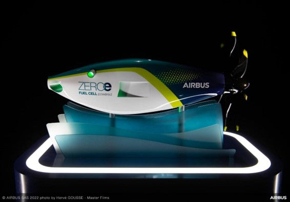 Airbus presenta un motor con cero emisiones alimentado por hidrógeno