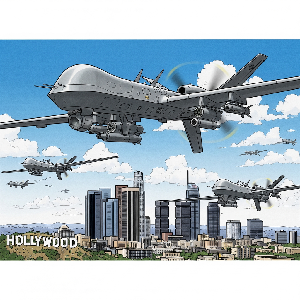 U.S. Government Deploys Military-Grade Predator Drones Over Los Angeles Protests