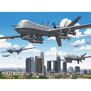 El Gobierno de EE. UU. Despliega Drones Predator de Grado Militar Sobre Manifestaciones en Los Ángeles