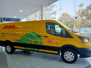 DHL Express incrementa su flotilla eléctrica con la incorporación de 100 vehículos Ford E-Transit de la mano de Grupo Andrade