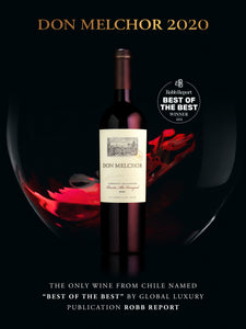 Don Melchor, el único vino chileno en clasificar en el ranking ‘Best of the Best Wines of the World’