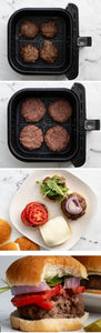 Air Fryer Fresh Homemade Hamburgers