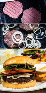 Juicy Frozen Air Fryer Hamburgers in Minutes!
