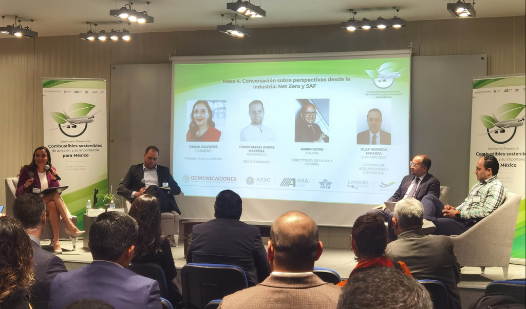 La industria se reúne para conversar sobre combustibles sostenibles de aviación y su importancia para México