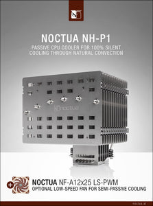 Noctua introduces NH-P1 passive CPU cooler and LS-PWM fan for semi-fanless systems