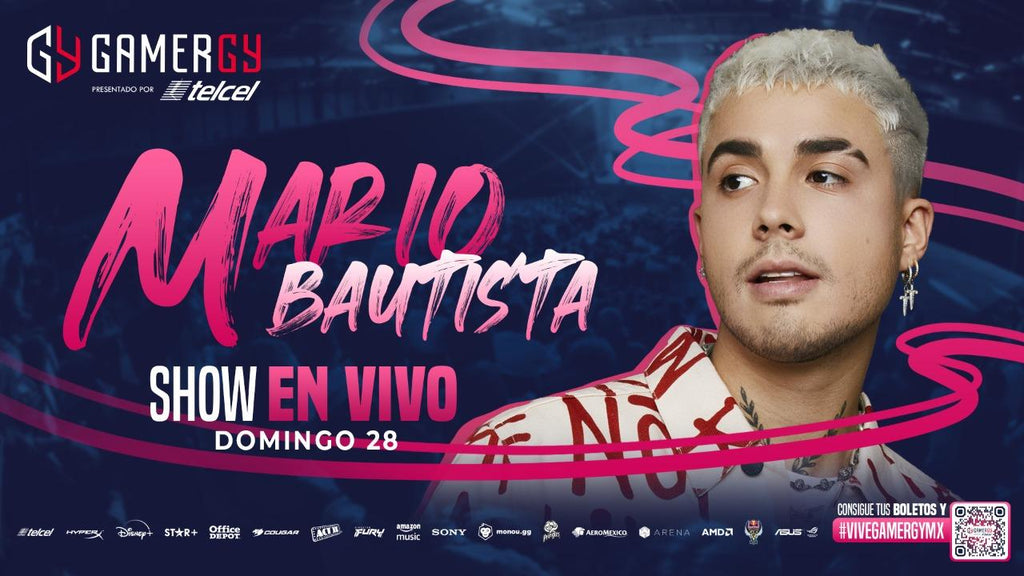 Mario Bautista llega a GAMERGY México presentado por Telcel con un gran show en vivo