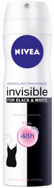 Di adiós a las manchas de desodorante en tu ropa con NIVEA Invisible Black & White