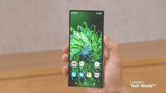 Motorola presentó el concepto de smartphone rollable durante Lenovo Tech World 22